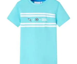 Tricou pentru copii, albastru verzui, 140