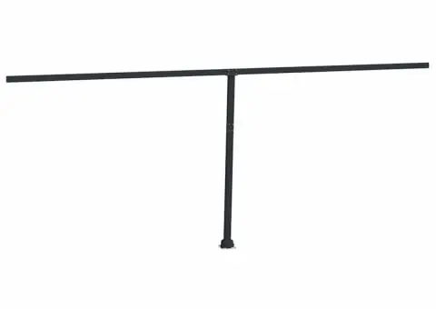 Set stâlp pentru copertină, antracit, 600x245 cm, fier - 5/5