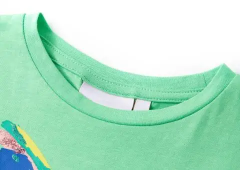 Tricou pentru copii, verde deschis, 92 - 3/5