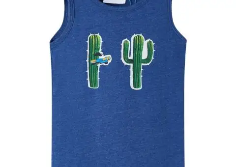 Maieu pentru copii, albastru închis melanj, 140 - 1/5