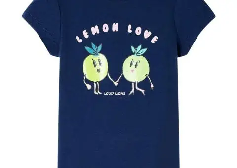 Tricou pentru copii, bleumarin, 140 - 1/5