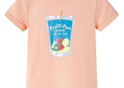 Tricou pentru copii, portocaliu deschis, 140 - 1/5