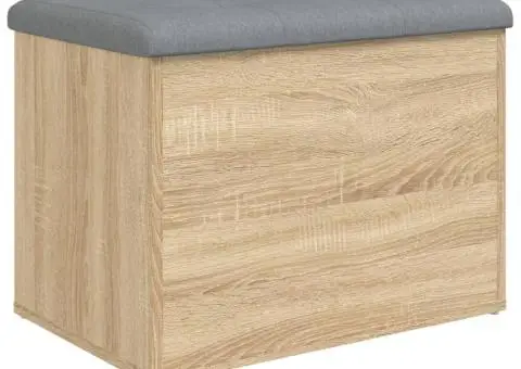 Bancă de depozitare, stejar sonoma, 62x42x45 cm, lemn prelucrat - 2/5