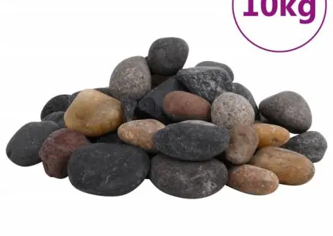 Pietricele lustruite, 10 kg, culori mixte, 5-8 cm - 2/5