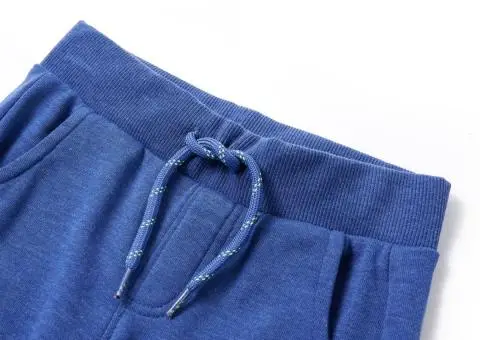 Pantaloni de trening pentru copii, albastru melanj, 104 - 3/5