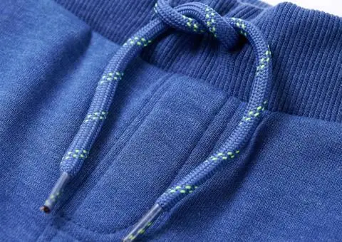 Pantaloni de trening pentru copii, albastru melanj, 128 - 4/5