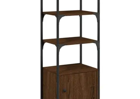 Bibliotecă 3 niveluri stejar maro 41x30x109,5 cm lemn prelucrat - 2/5