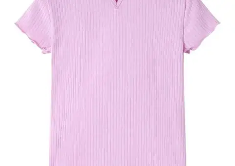 Tricou pentru copii, roz deschis, 128 - 2/5