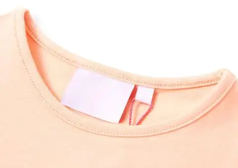 Tricou pentru copii, portocaliu deschis, 128 - 3/5