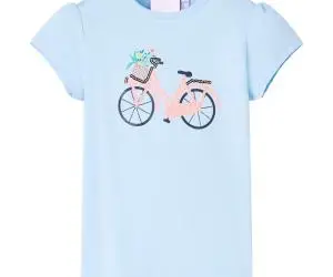 Tricou pentru copii, albastru deschis, 140