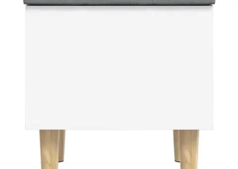 Bancă de depozitare, alb, 42x42x46 cm, lemn prelucrat - 5/5