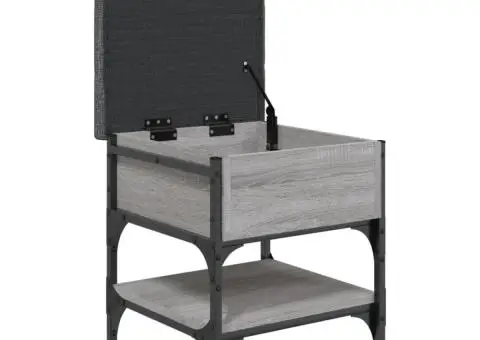 Bancă de pantofi, gri sonoma, 42x42x45 cm, lemn prelucrat - 5/5