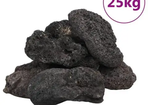 Roci vulcanice, 25 kg, negru, 10-30 cm - 2/5
