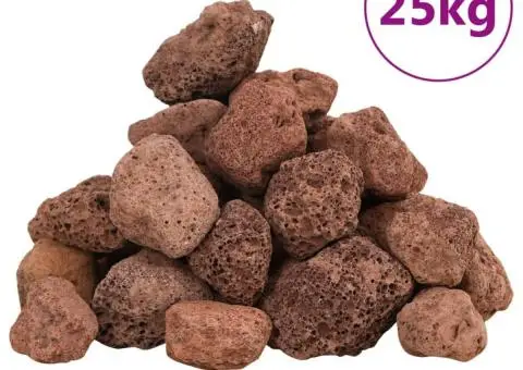 Roci vulcanice, 25 kg, roșu, 3-5 cm - 2/5