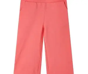 Pantaloni pentru copii cu picioare largi, corai, 92