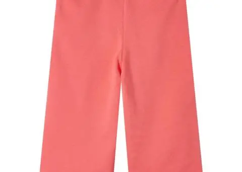 Pantaloni pentru copii cu picioare largi, corai, 92 - 2/5