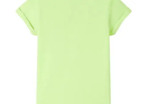 Tricou pentru copii, galben neon, 92 - 2/5