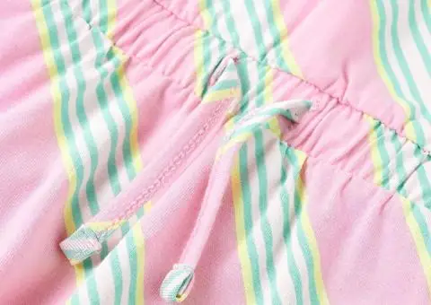 Rochie pentru copii cu șnur, fără mâneci, roz, 92 - 4/5