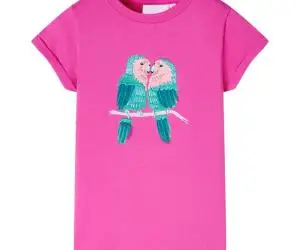 Tricou pentru copii, roz închis, 128