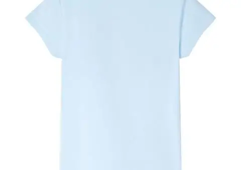 Tricou pentru copii, albastru pal, 128 - 2/5