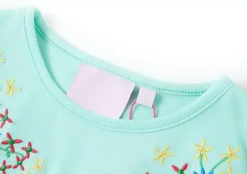 Tricou pentru copii, turcoaz deschis, 128 - 3/5