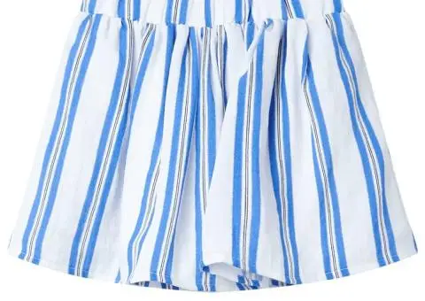 Fusta pentru copii, albastru cobalt și alb, 140 - 2/5