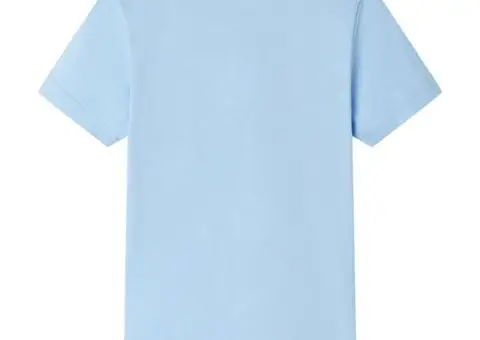 Tricou pentru copii cu mâneci scurte, albastru deschis, 140 - 2/5