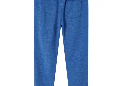 Pantaloni de trening pentru copii, albastru închis, 140 - 2/5