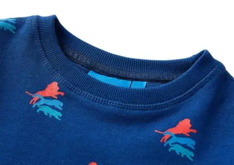 Bluzon pentru copii, albastru închis, 140 - 3/5