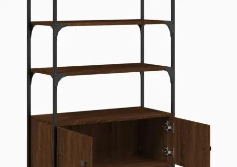 Bibliotecă 3 niveluri stejar maro 70x30x109,5 cm lemn prelucrat - 5/5