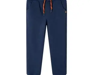 Pantaloni de trening pentru copii, bleumarin melanj, 128