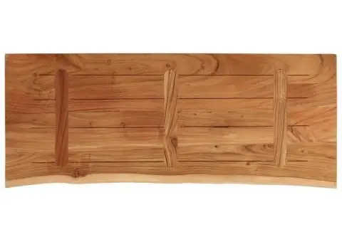 Blat masă 110x40x2,5 cm dreptunghiular lemn acacia margine vie - 5/5