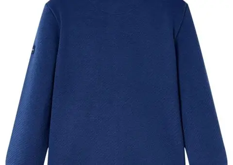 Hanorac pentru copii cu fermoar, bleumarin, 104 - 2/5