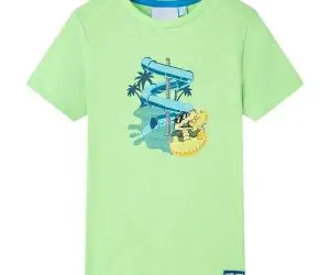 Tricou pentru copii, verde neon, 128