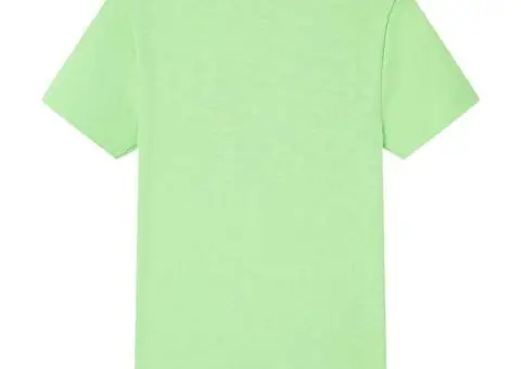 Tricou pentru copii, verde neon, 128 - 2/5