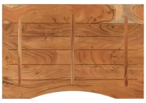 Blat de birou 80x60x2,5 cm dreptunghiular lemn masiv de acacia - 5/5