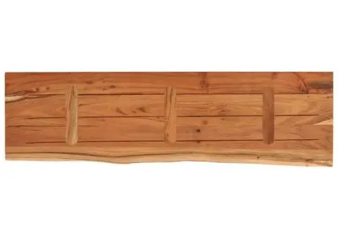 Raft perete 90x30x2,5 cm dreptunghiular lemn acacia margine vie - 5/5