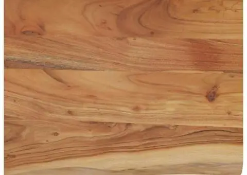 Raft perete 50x40x2,5 cm dreptunghiular lemn acacia margine vie - 2/5