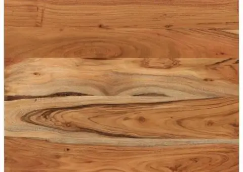 Blat de baie, 60x60x2,5 cm, pătrat, lemn masiv acacia - 2/5