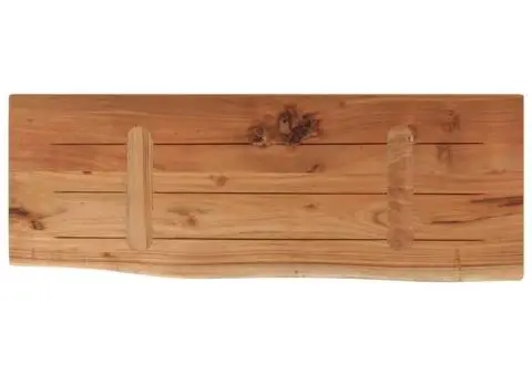 Raft perete 70x30x3,8 cm dreptunghiular lemn acacia margine vie - 5/5