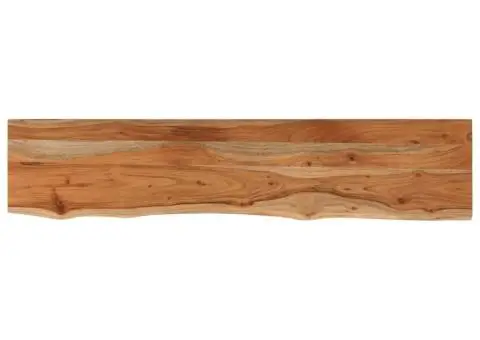 Blat masă 140x30x3,8 cm dreptunghiular lemn acacia margine vie - 2/5