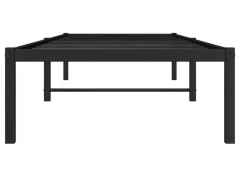 Cadru pat metalic, negru, 80x200 cm - 5/5