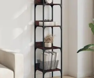vidaXL Bibliotecă 4 niveluri stejar maro 35x30x138,5 cm lemn prelucrat