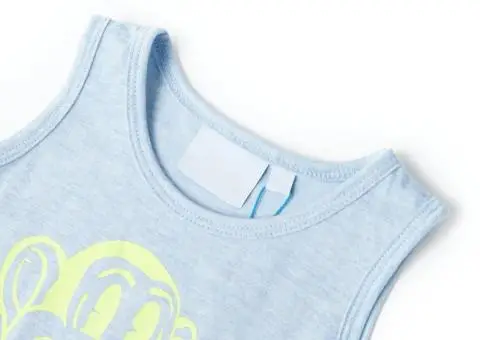 Maieu pentru copii, albastru pal melanj, 92 - 3/5