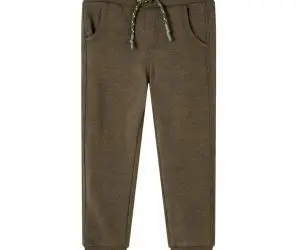 Pantaloni de trening pentru copii, kaki melanj, 140