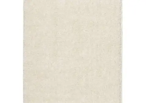 Covor ISTAN, cu fire înalte, aspect lucios, crem, 140x200 cm - 2/5