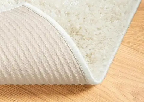 Covor ISTAN, cu fire înalte, aspect lucios, crem, 140x200 cm - 5/5