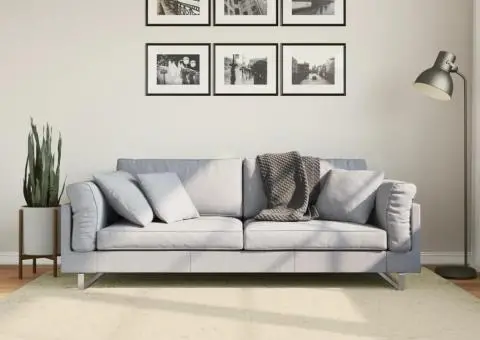 Covor HUARTE, fir scurt, moale și lavabil, crem, 140x200 cm - 1/5