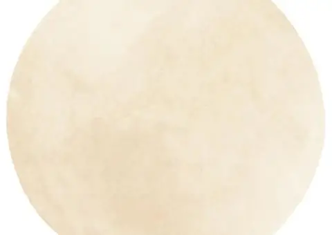 Covor HUARTE, fir scurt, moale și lavabil, crem, Ø 100 cm - 2/5