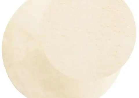 Covor HUARTE, fir scurt, moale și lavabil, crem, Ø 100 cm - 3/5